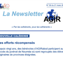 La news lettre d’AGIRabcd