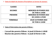 Calendrier de rentrée du Juvenat