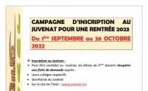 Campagne d'inscription pour une rentrée 2023